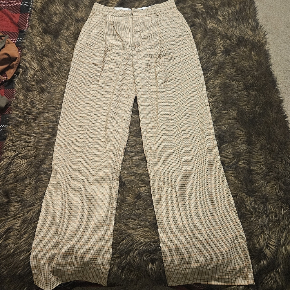 Zara plaid trousers